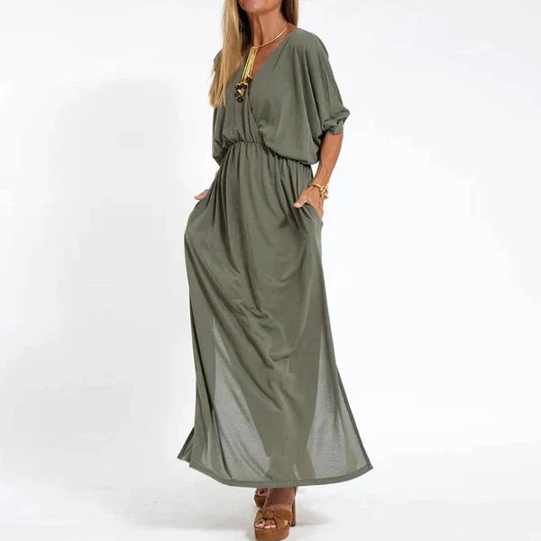 Lydia - Vestido maxi boho suelto