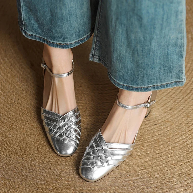 Damskie Buty Mary Jane Na Słupku