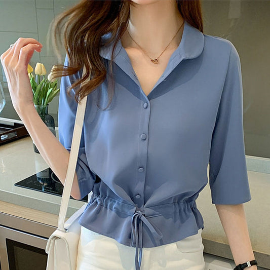 EllesBlouse Blusa con detalles para mujer
