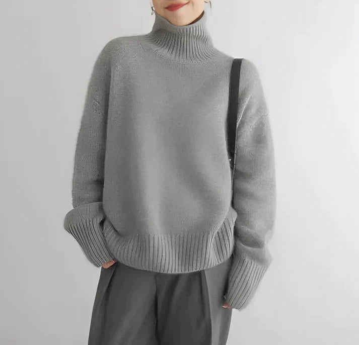 Sophie | elegante jersey de cuello alto para la primavera