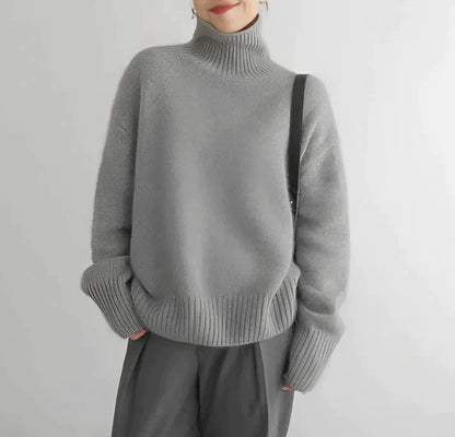Sophie | elegante jersey de cuello alto para la primavera
