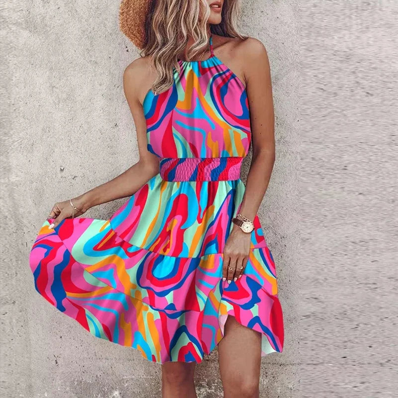 Vestido con cinturón chic