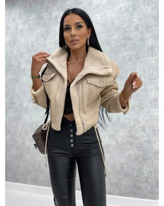Camile - Lujosa chaqueta de cuero