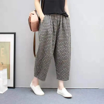 Pantalones de verano a cuadros