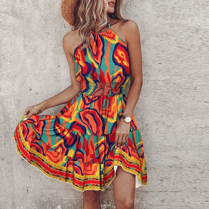 Vestido con cinturón chic