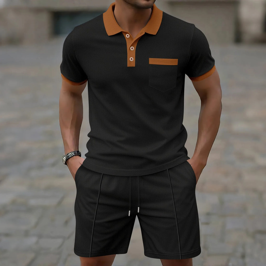 Męski Elegancki Zestaw Polo