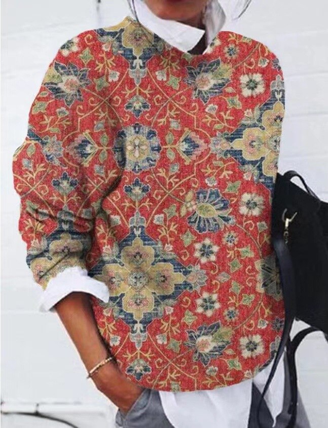 Geneviève | Suéter floral a la moda