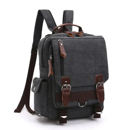 Thijs | Vintage Backpack - Bolsa de viaje grande y multifuncional para aventureros