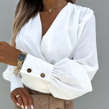 GemmaBlouse I Blusa de manga farol para mujer