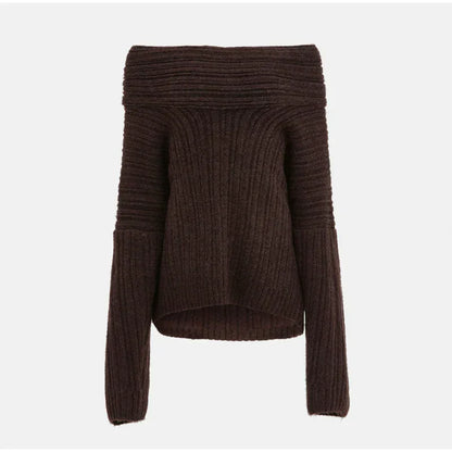 Ugonia Sweater - Jersey de punto sin hombros