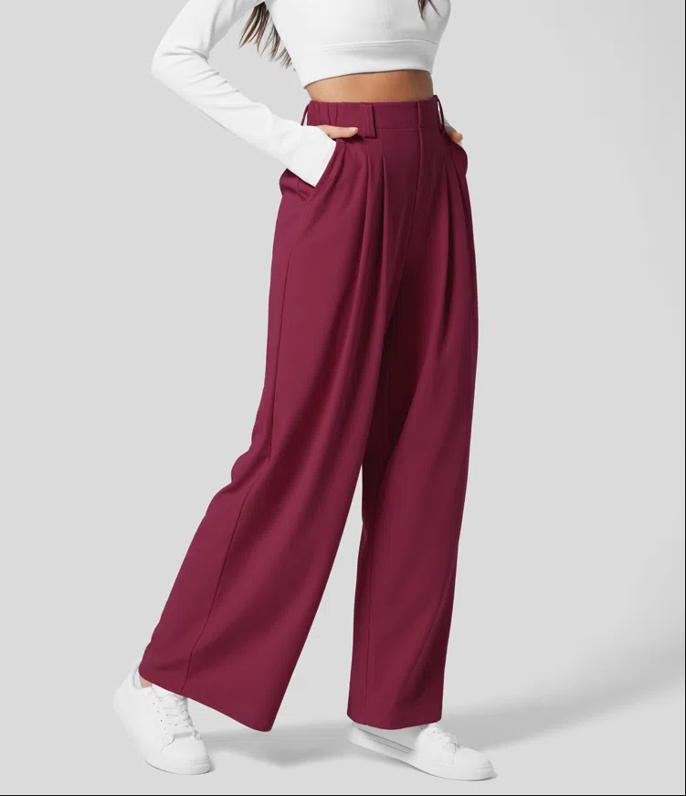 Pantalones slim fit casual para mujer