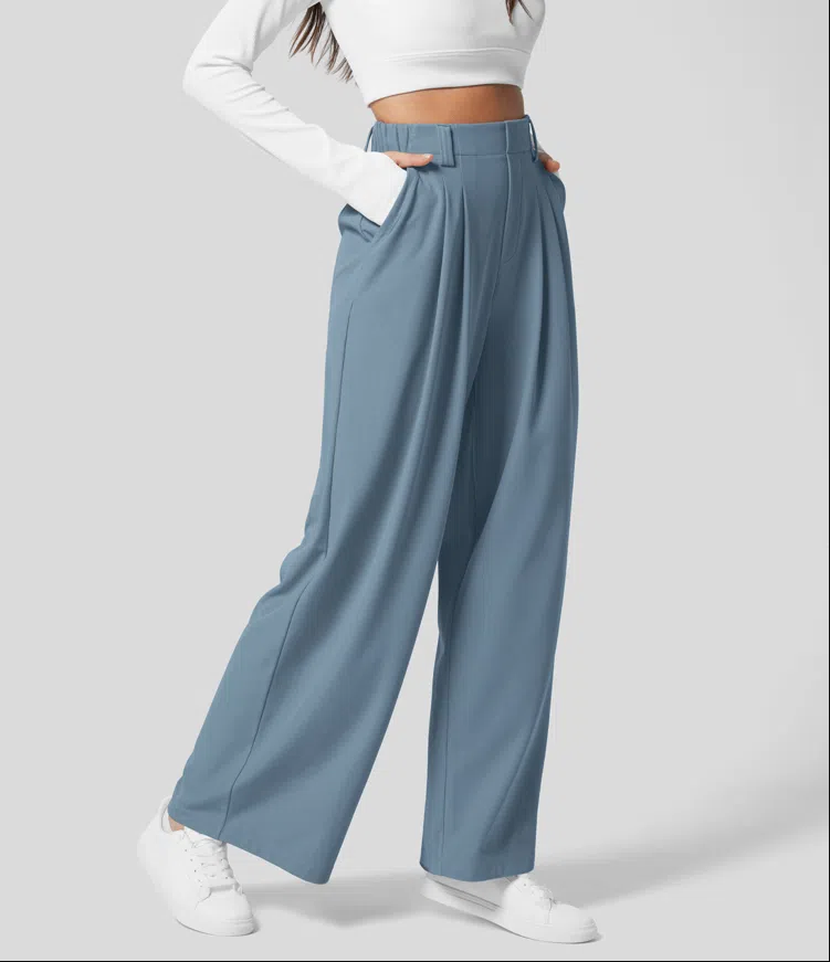 Pantalones slim fit casual para mujer