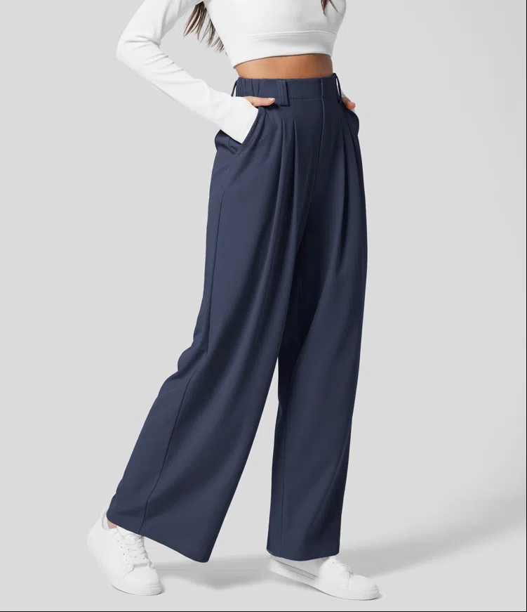 Pantalones slim fit casual para mujer