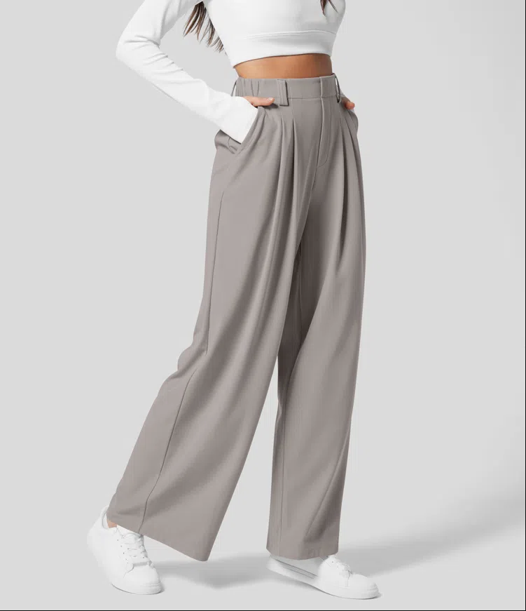 Pantalones slim fit casual para mujer