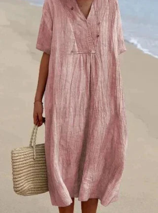 Elegante vestido de lino para todas las ocasiones de verano