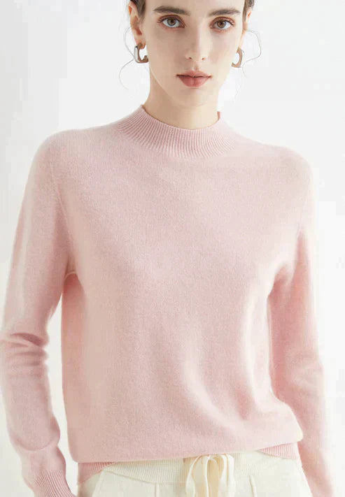 Margo | Elegante jersey de cachemira de cuello alto para mujer