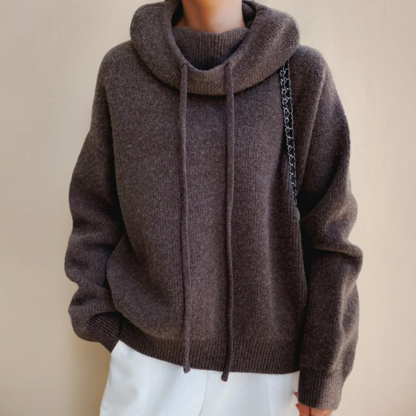 JERSEY DE CUELLO ALTO DE LANA MERINA
