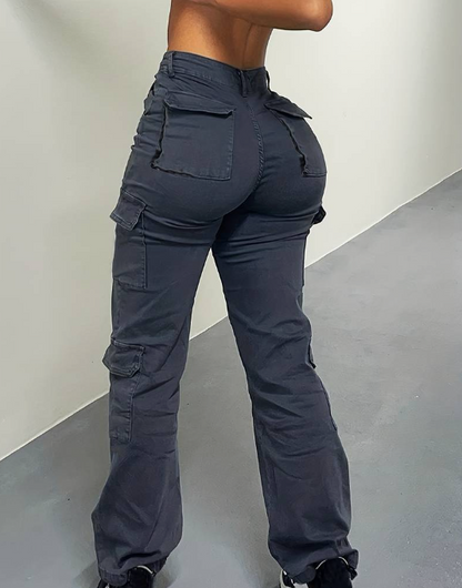 Sissy - Pantalones cargo ajustados para mujer