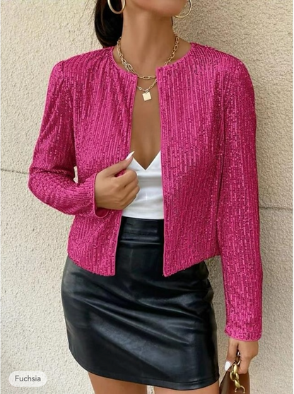 Alda - Blazer de purpurina único