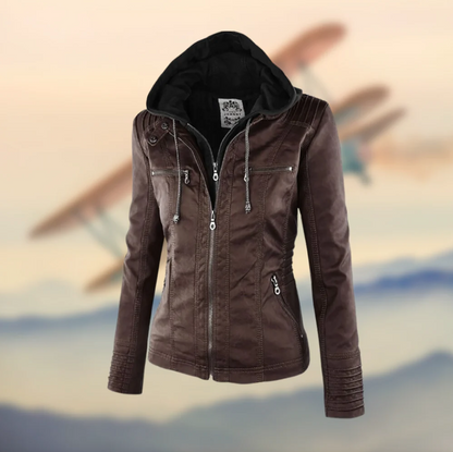 Aleena | elegante chaqueta de cuero