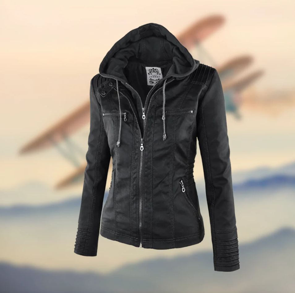 Aleena | elegante chaqueta de cuero