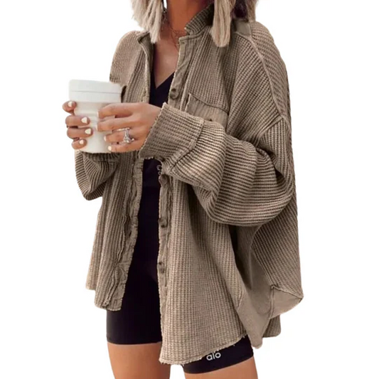 Chaqueta de pana Trinity | con capucha irregular