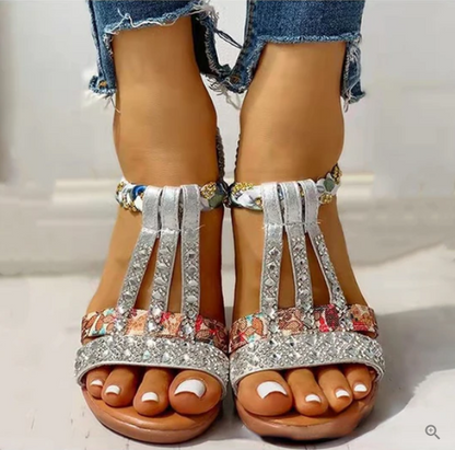 Mia | sandalias con tacón de cuña