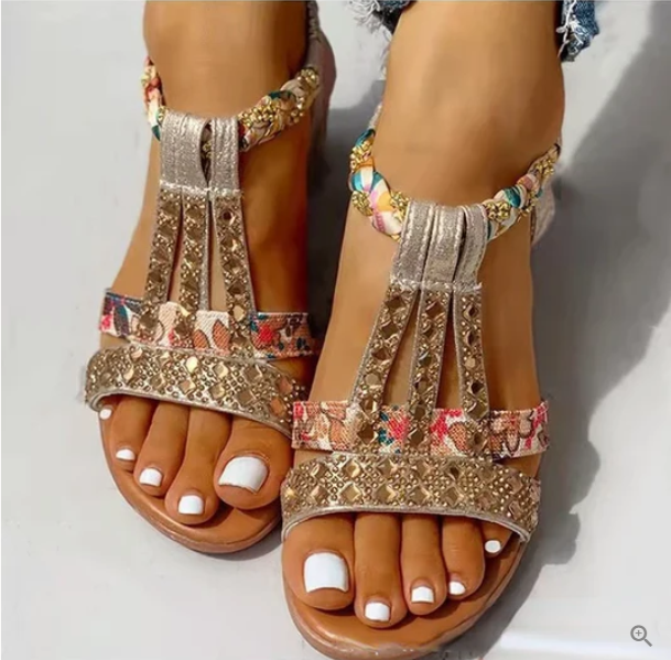 Mia | sandalias con tacón de cuña