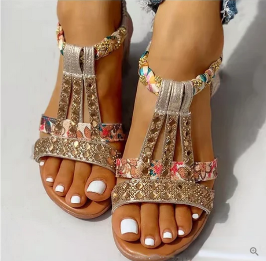 Mia | sandalias con tacón de cuña