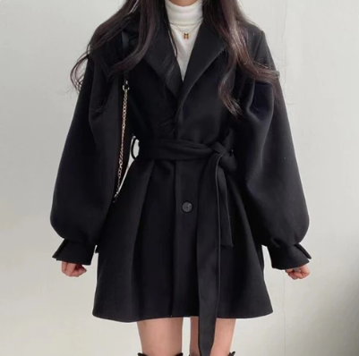 Bryce | Elegante chaqueta de mujer con cinturón, chic y cómoda