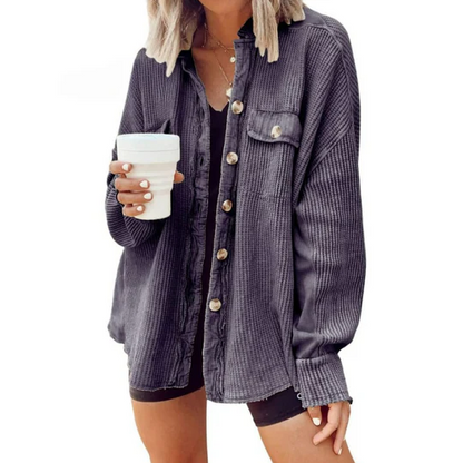 Chaqueta de pana Trinity | con capucha irregular