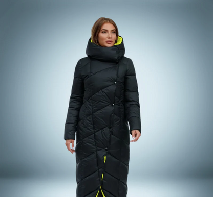 Parka exclusiva con cierre de botones