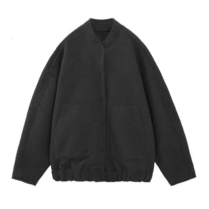Ophelia | Chaqueta oversize para mujer Top Coat Mangas largas Botones ocultos