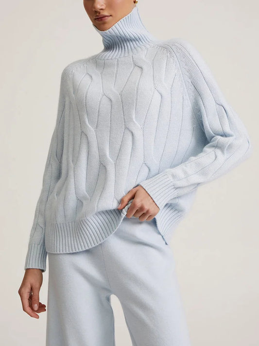 Delano jersey de punto con cuello alto para mujer