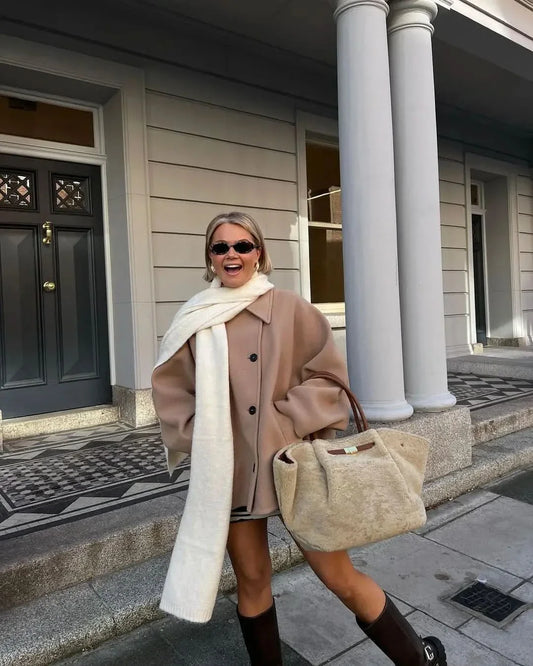 Chaqueta oversize de moda para mujer