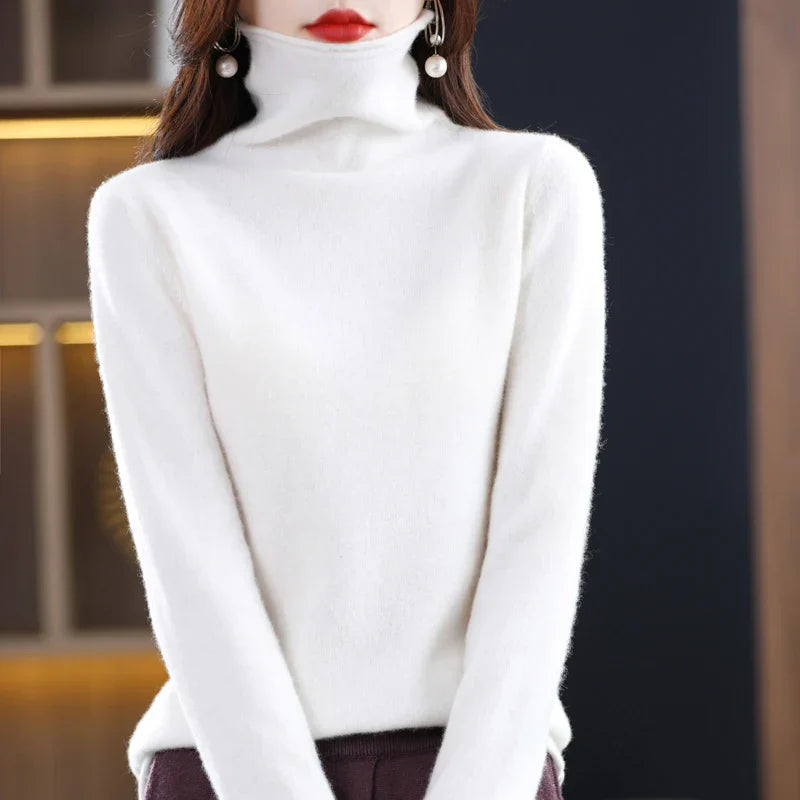 Noimee | Jersey de punto con cuello alto y corte entallado para mujer