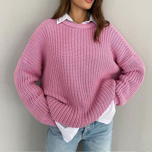 Lora - Elegante jersey otoñal de punto elástico para mujer