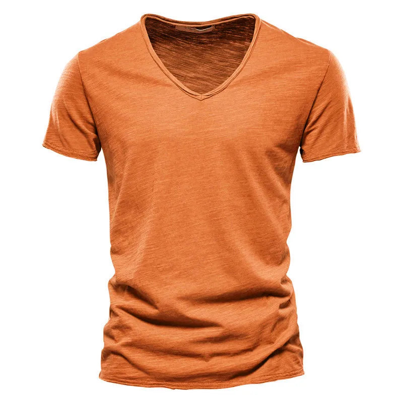 Męski Koszulka V Neck