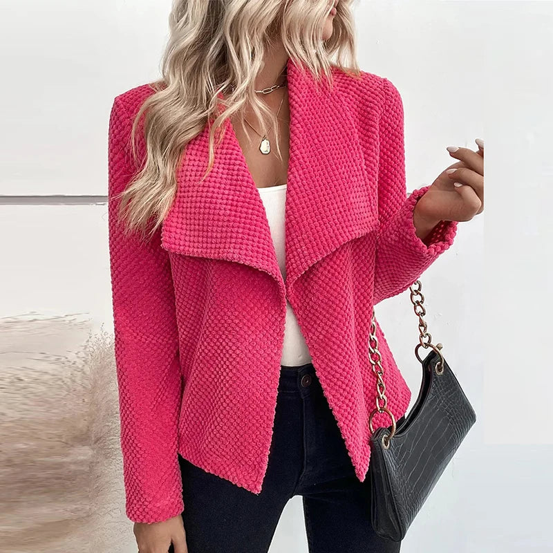 Elegante bata de oficina para mujer