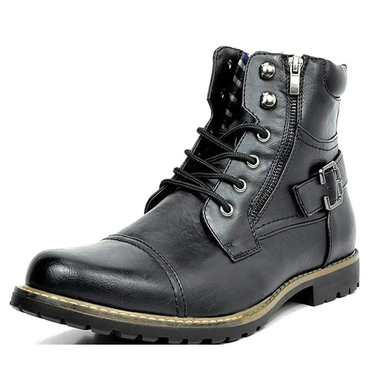 Quyressa™ | Botas de piel con cordones Constable