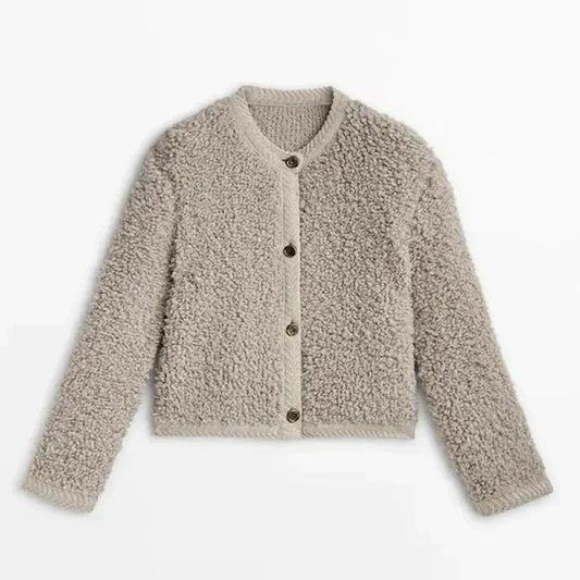 Junella - Elegante jersey peludo para mujer