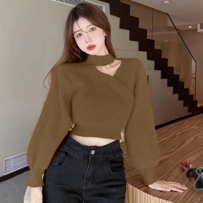 Jersey de cuello en V Dewey para mujer