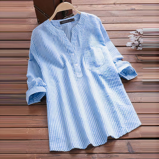 VALERIANA | Blusa casual y elegante de algodón