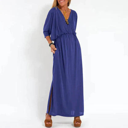 Lydia - Vestido maxi boho suelto