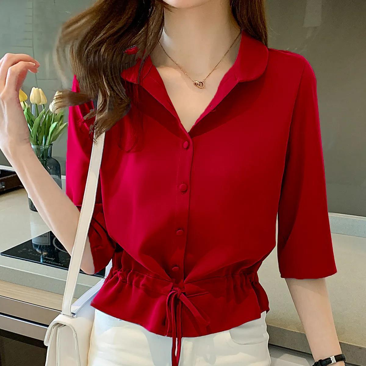 EllesBlouse Blusa con detalles para mujer
