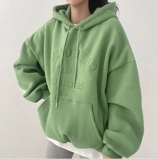 Elisa | Sudadera oversize informal con bolsillos y cordón de ajuste - ideal para otoño/invierno