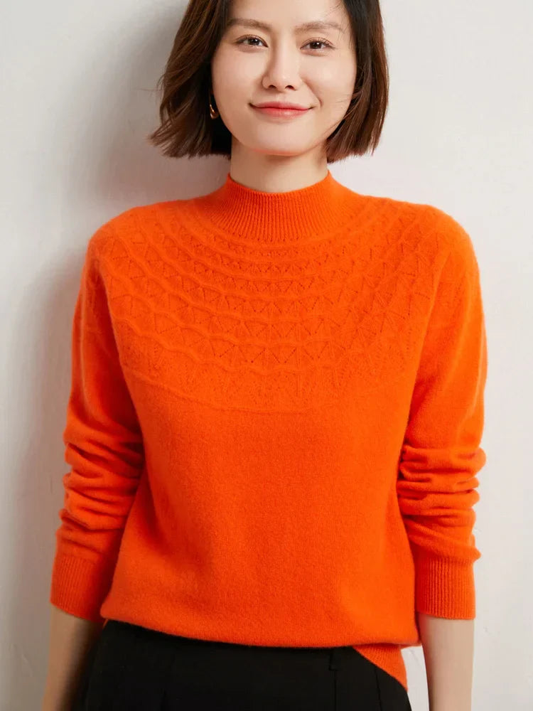 Jersey de invierno Dako con cuello moca