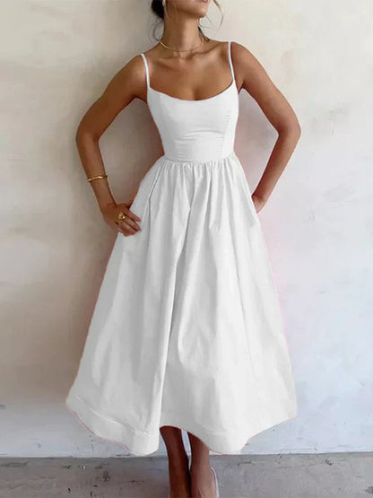 Sexy vestido de verano con favorecedor escote