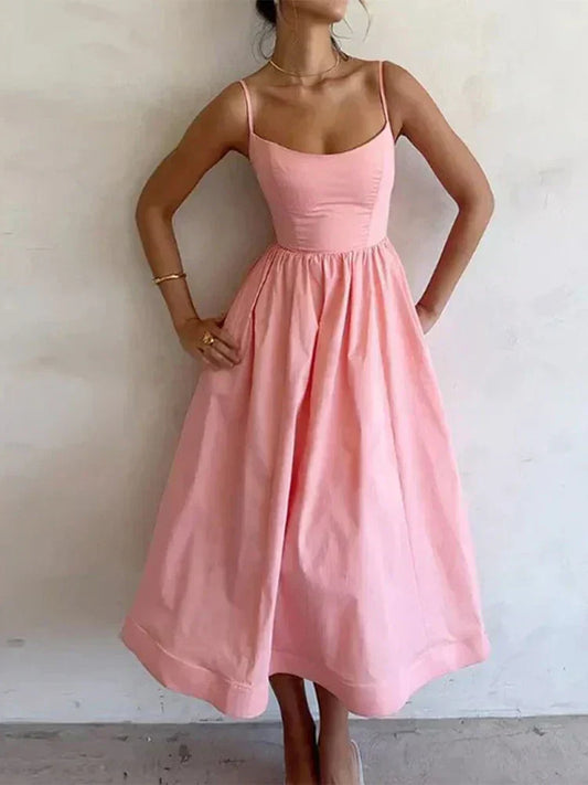 Sexy vestido de verano con favorecedor escote
