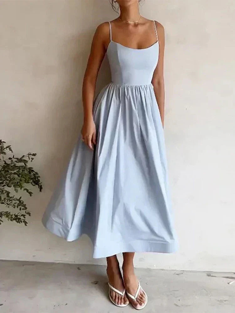 Sexy vestido de verano con favorecedor escote